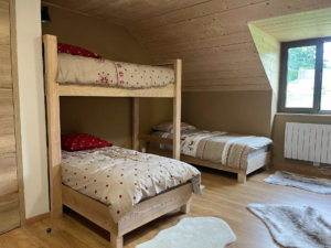 Lits simples La Bergerie de Trassouet Gîte de groupe Hautes-Pyrénées