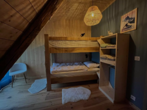 Lits superposés La Bergerie de Trassouet Gîte de groupe Hautes-Pyrénées