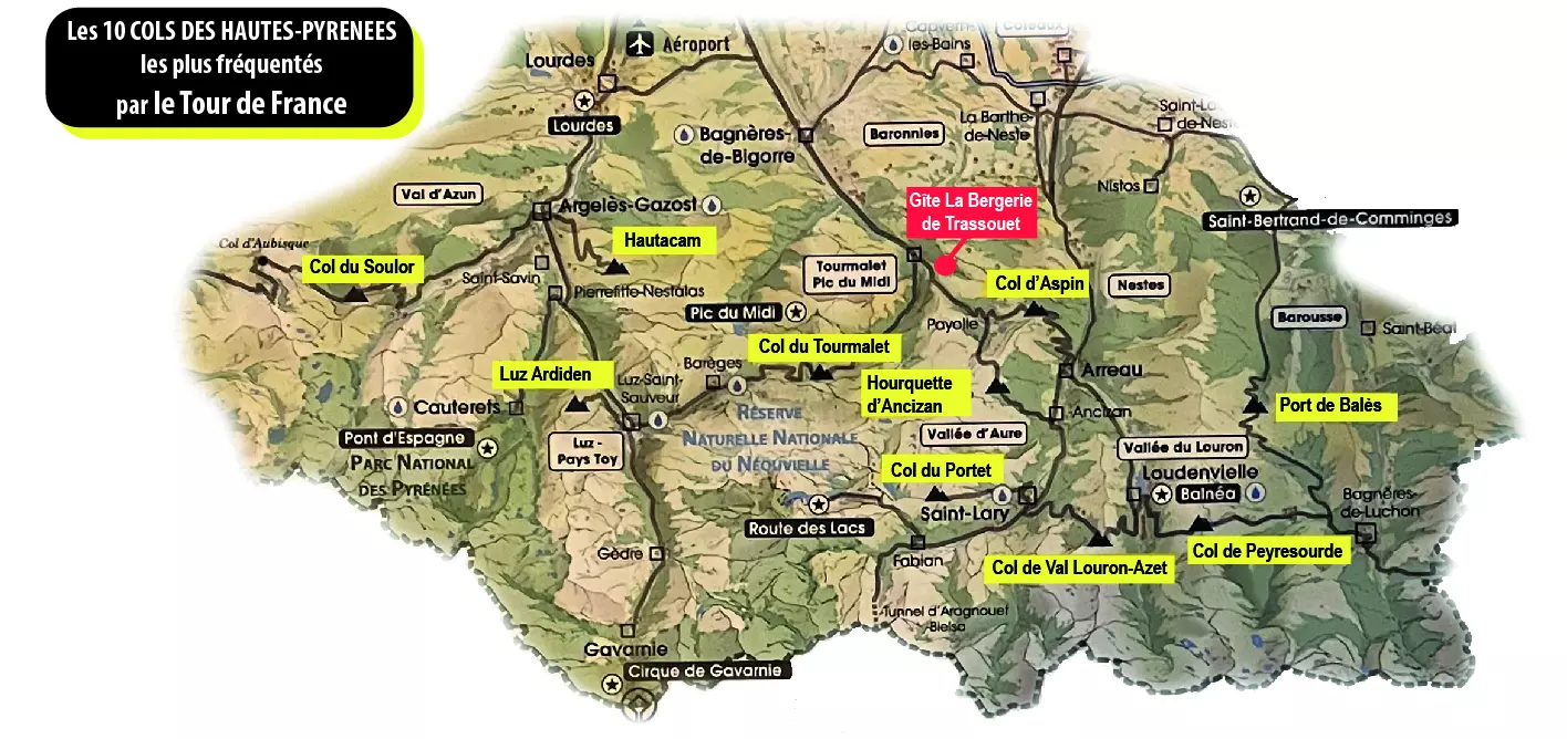 Vélo La Bergerie de Trassouet Gîte de groupe Hautes-Pyrénées
